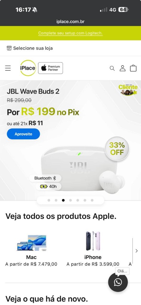 Site Leroy Merlin BR no celular — casa, construção e jardim